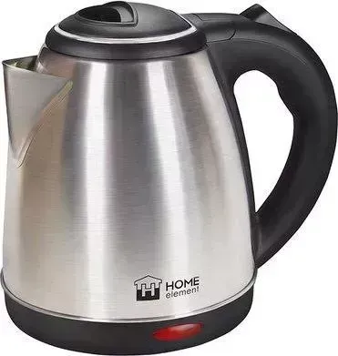 Чайник электрический HOME ELEMENT HE-KT165 черный/сталь