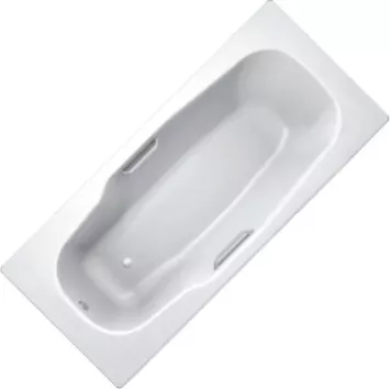 Фото №1 Стальная ванна BLB ATLANTICA HG 170х80см, с шумоизоляцией, с отв. для ручек (B70J handles)