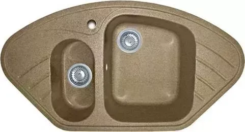 Мойка кухонная GranFest Corner GF-C960E бежевый (328)
