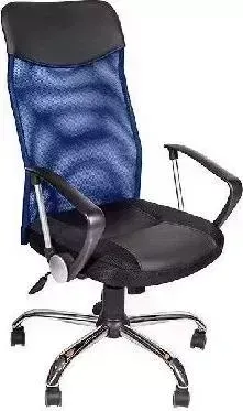 Кресло офисное Алвест AV 128 CH (682 SL) МК TW-311/455/471 черный/черный/синий