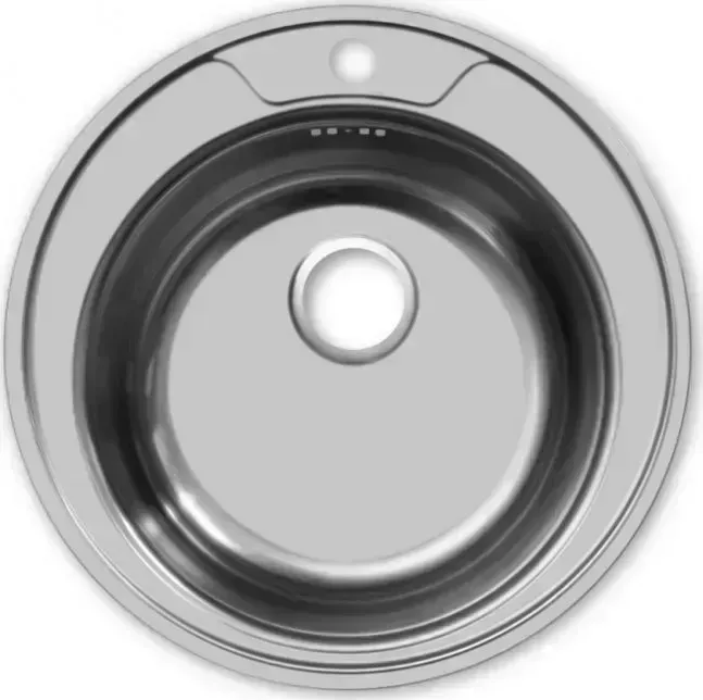Мойка кухонная ECO Ukinox Round 490