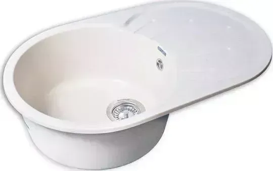 Мойка кухонная GranFest Rondo GF-R750L белый (331)