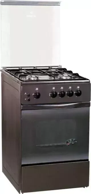 Плита газовая GRETA 1470-00-07 коричневая с ЧР (GG 5072 CG 38(B))