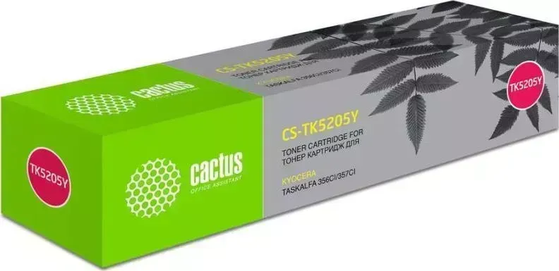 Расходный материал для печати CACTUS CS-TK5205Y желтый