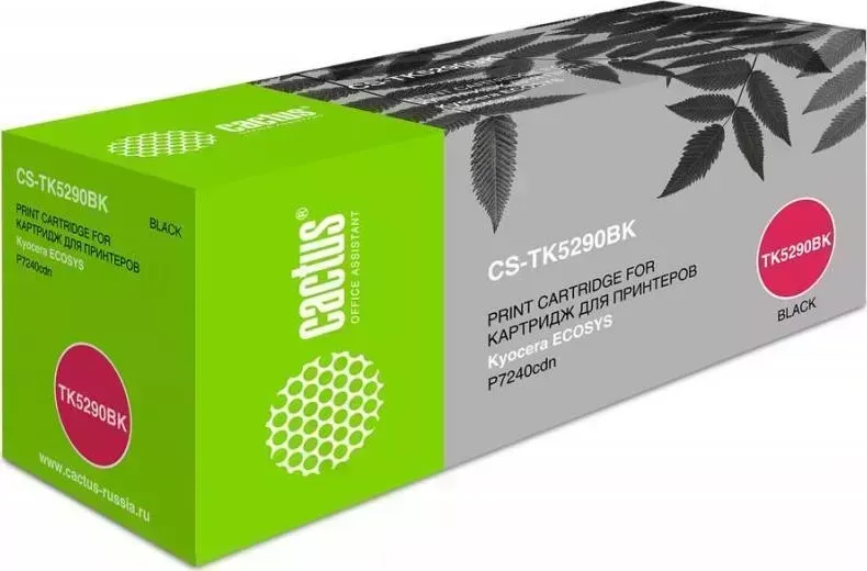 Расходный материал для печати CACTUS CS-TK5290BK черный