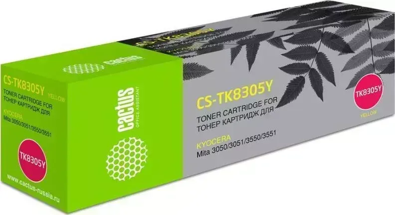 Расходный материал для печати CACTUS CS-TK8305Y желтый