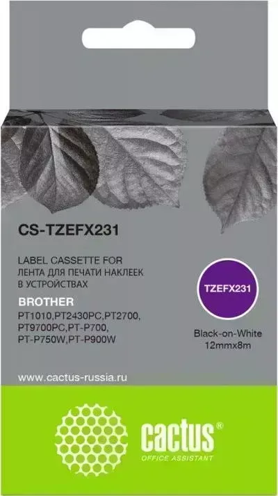Расходный материал для печати CACTUS CS-TZEFX231 черный