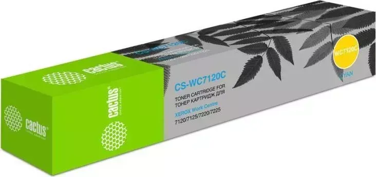 Расходный материал для печати CACTUS CS-WC7120C голубой