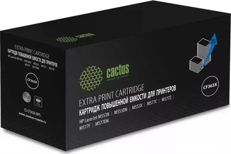 Расходный материал для печати CACTUS CS-CF363X-MPS пурпурный