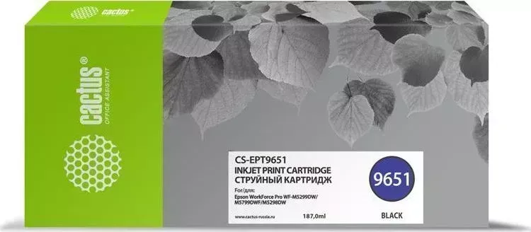 Расходный материал для печати CACTUS CS-EPT9651 черный
