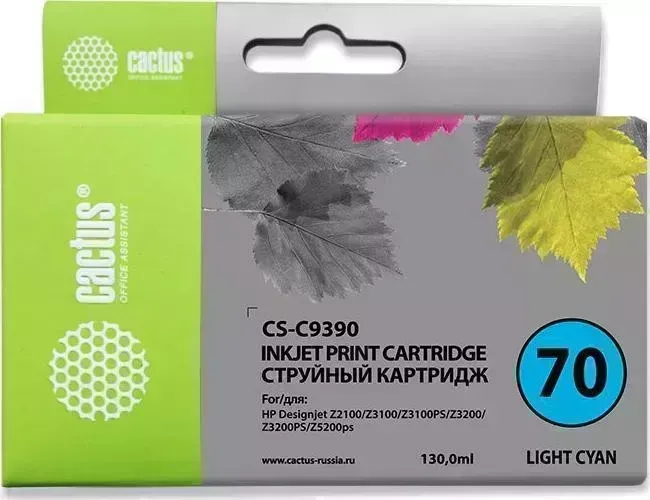 Расходный материал для печати CACTUS CS-C9390 светло-голубой N70