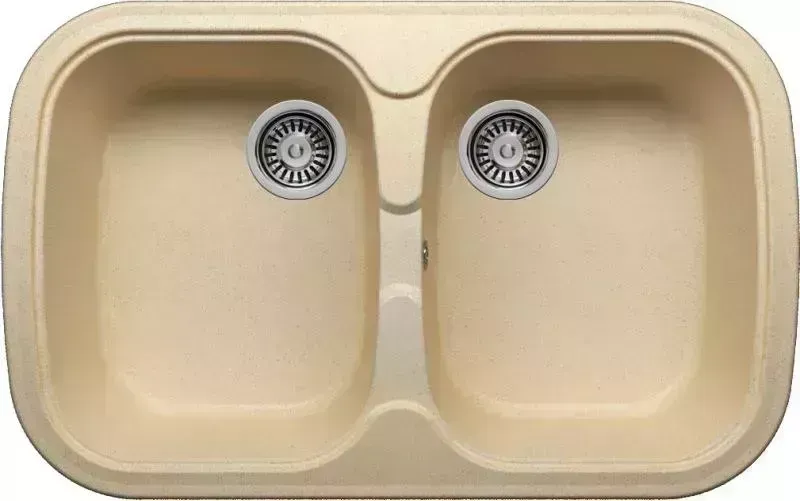 Мойка кухонная KRONA BRILLE 2B 800*500 CREAM