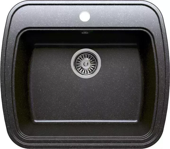 Мойка кухонная KRONA MAGNET 1B 570*500 BLACK