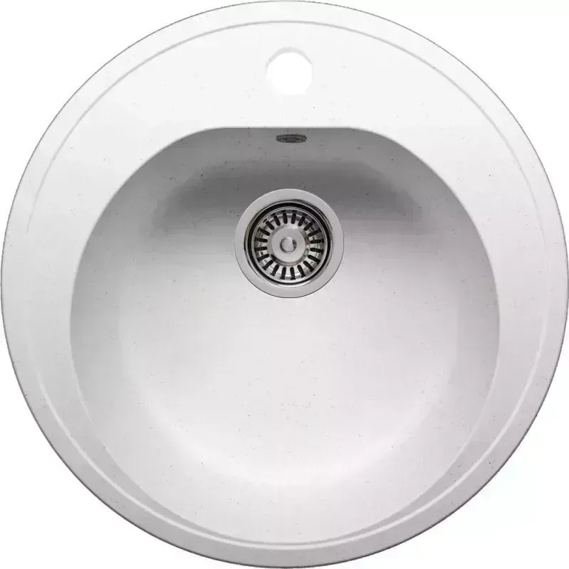 Мойка кухонная KRONA RUNDE 1B D510 WHITE