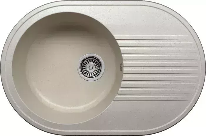 Мойка кухонная KRONA TROMMEL 1B LR W 760*500 GRAY