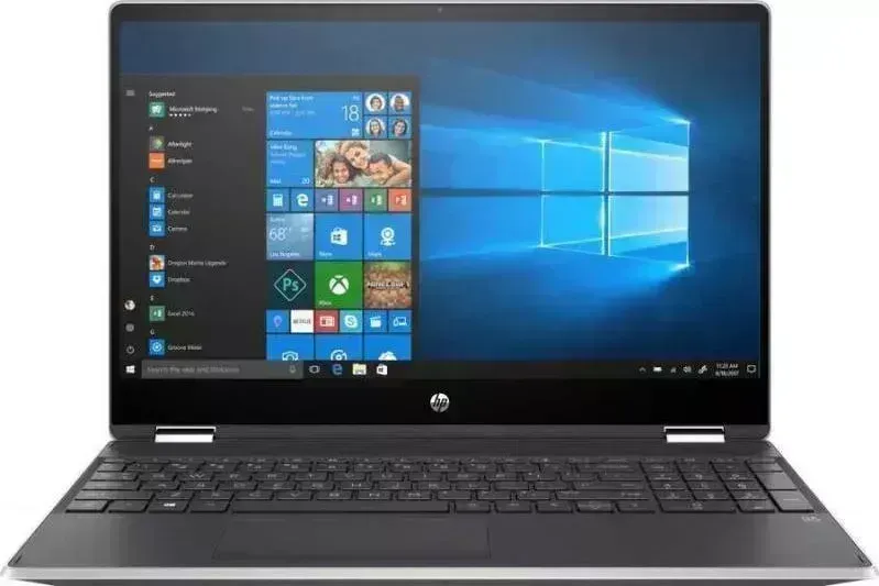 Ноутбук HP Pavilion x360 15-dq1008ur Win 10 silver (22N44EA)
