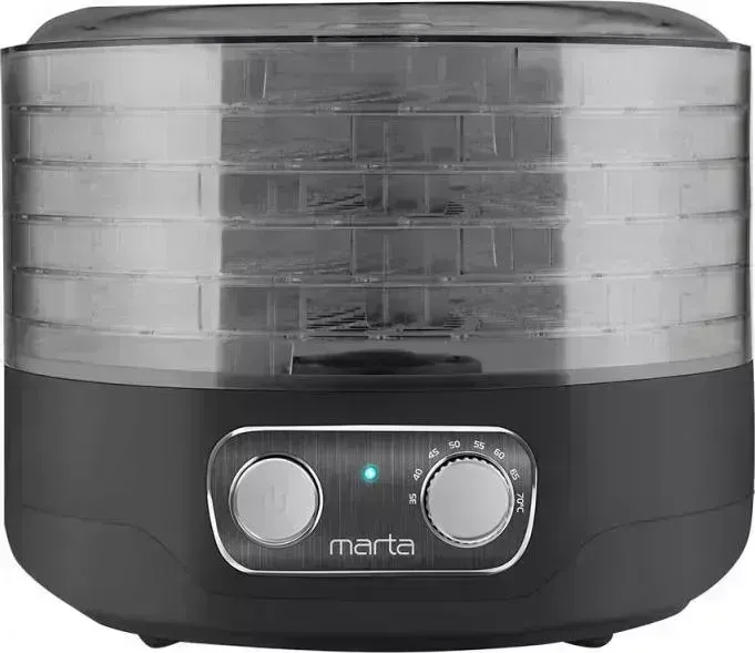 Сушилка для овощей и фруктов MARTA MFD-205PS черный жемчуг