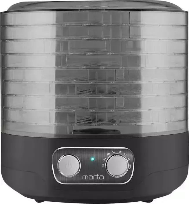 Сушилка для овощей и фруктов MARTA MFD-208PS черный жемчуг