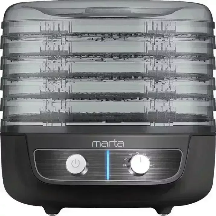 Сушилка для овощей и фруктов MARTA MFD-8015PS черный жемчуг