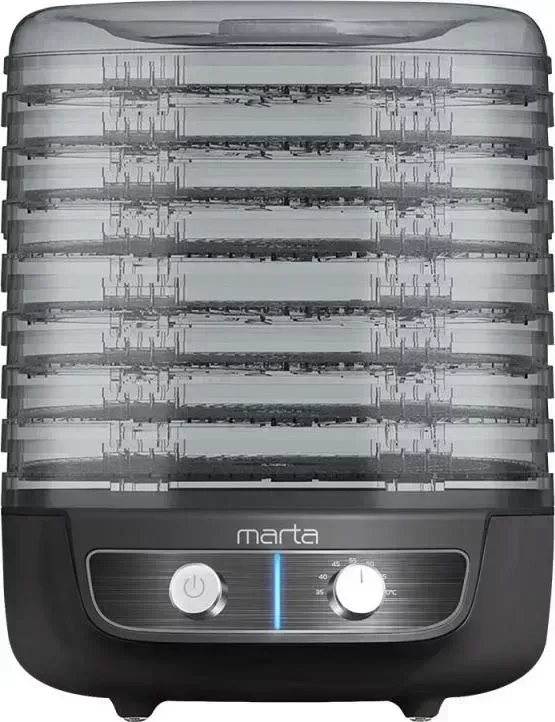 Сушилка для овощей и фруктов MARTA MFD-8018PS черный жемчуг