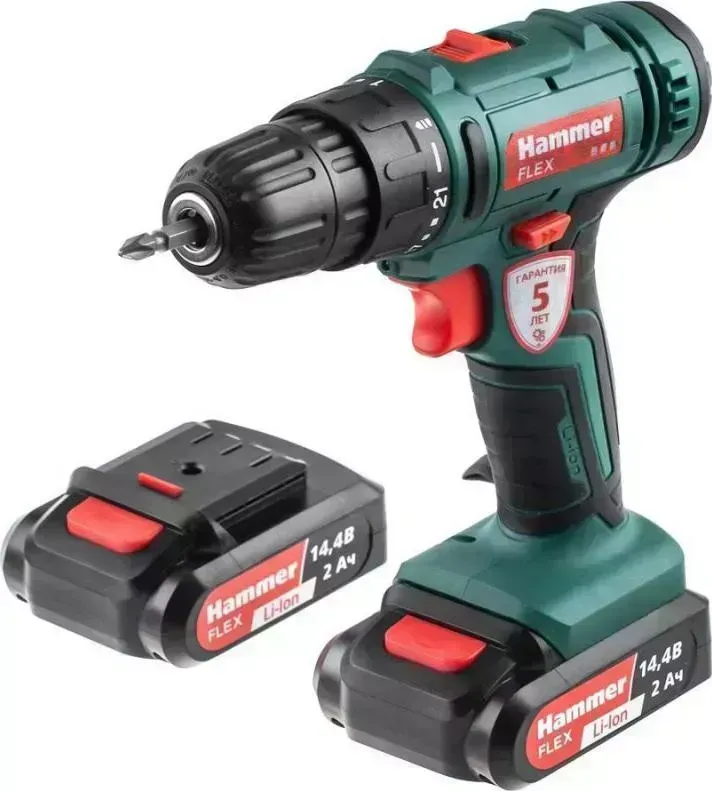 Дрель аккумуляторная HAMMER Flex ACD14BS