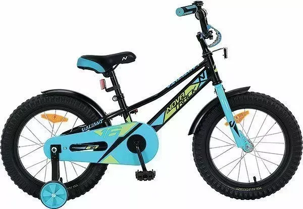 Велосипед NOVATRACK VALIANT 14 черный (143VALIANT.BK9) для малышей 14