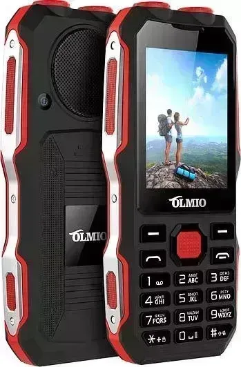 Мобильный телефон  Olmio X02 черный/красный