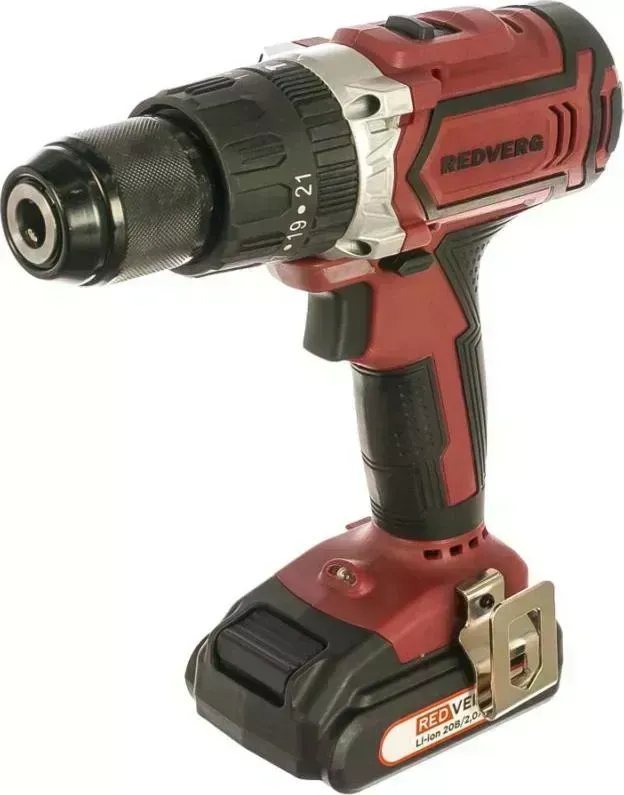 Дрель аккумуляторная REDVERG RD-SD20BL/2Y