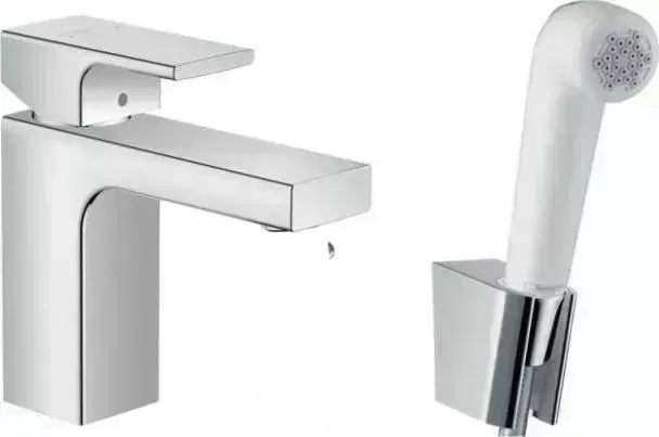 Смеситель для раковины Hansgrohe HansGrohe Vernis Shape 71216000 с гигиеническим душем