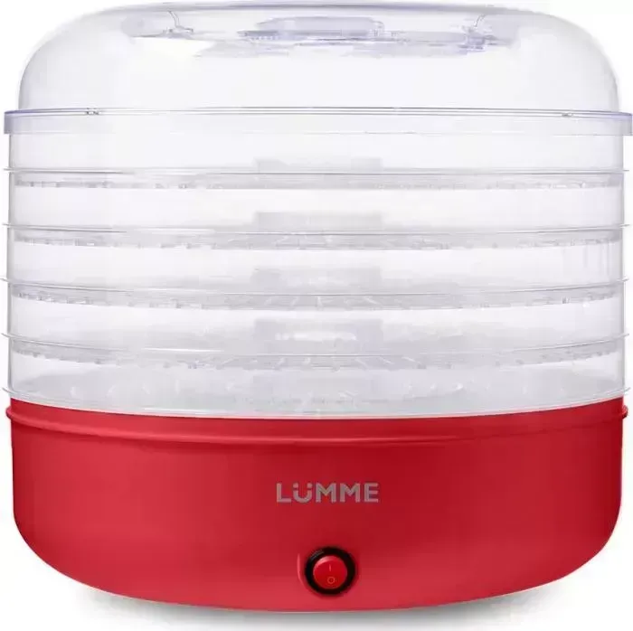 Сушилка для овощей и фруктов LUMME LFD-105PP красный рубин