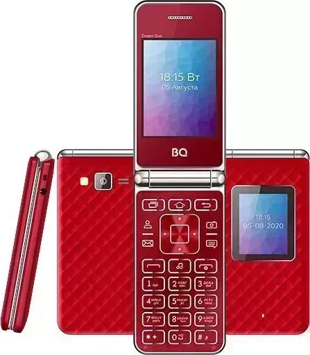 Мобильный телефон BQ 2446 Dream Duo красный