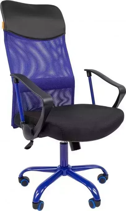 Кресло офисное CHAIRMAN 610 15-21 черный + TW синий