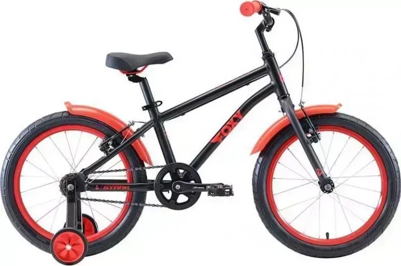Велосипед STARK Foxy 18 Boy чёрный/красный (H000016490)