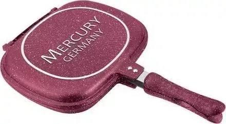 Сковорода  Mercury MC-6292 28см бордовая