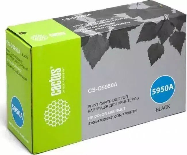Расходный материал для печати CACTUS CS-Q5950AV черный