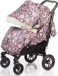 Коляска прогулочная BABYHIT Drive бежевые круги