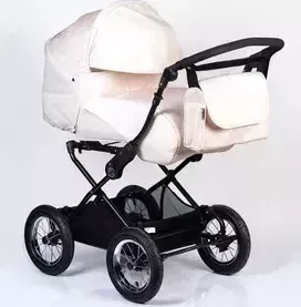 Коляска трансформер BABYHIT Evenly Light Светло-бежевый с белыми звёздочками