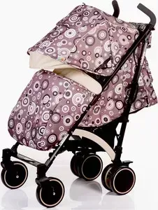 Коляска трость BABYHIT Rainbow какао с кругами