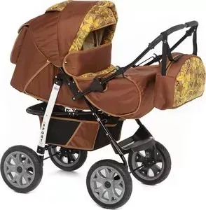 Коляска MARIMEX Sport (коричневый/бежевый с принтом) GL000035299