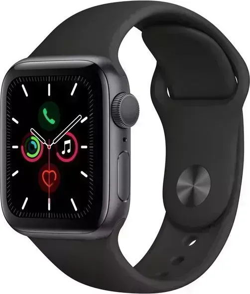 Умные часы APPLE Watch Series 5 40мм серый космос/черный (mwv82ru/a)