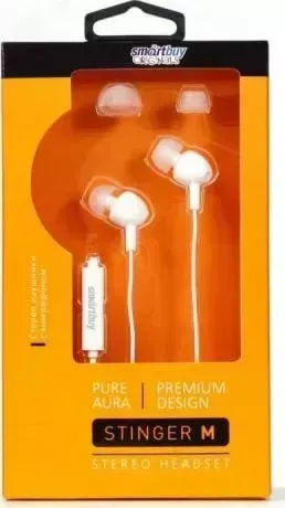 Наушники STINGER Smartbuy M белый (SBH-602)
