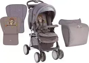 Прогулочная коляска Lorelli FOXY + накидка на ножки Бежевый / Beige Buho 1702