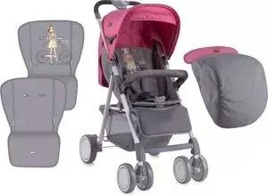 Прогулочная коляска Lorelli AERO+ накидка на ножки Розово-серый / RoseGrey Girl 1740