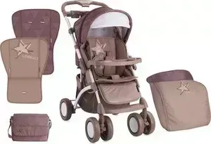 Прогулочная коляска Bertoni APOLLO+ накидка на ножки Бежевый / Beige Star 1731