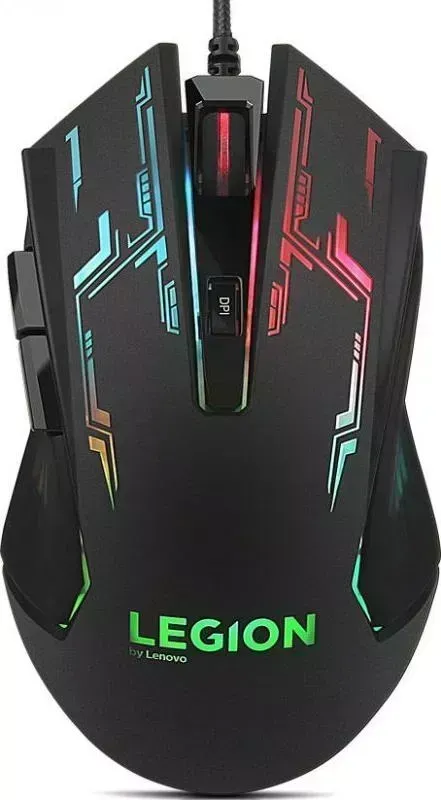 Мышь компьютерная LENOVO Legion M200 RGB черный (GX30P93886)