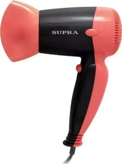 Фен SUPRA PHS-1404S черный/красный