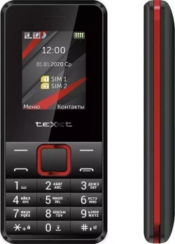 Мобильный телефон TeXet TM-207 черный-красный