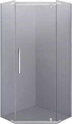 Душевое ограждение ERLIT ER10109V-C4 (900x900x2000) пятиугольное, тонированное