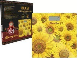 Весы напольные  Матрена МА-090 подсолнухи