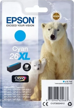 Расходный материал для печати EPSON C13T26324012 (T2632) голубой
